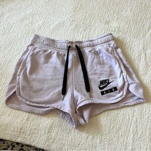 Nike Air Women's Lilac Cotton Blend Shorts Size Small